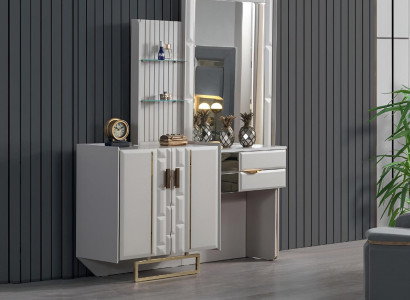 Schminktisch mit Spiegel Schlafzimmer Neu Luxus Möbel Design Einrichtung